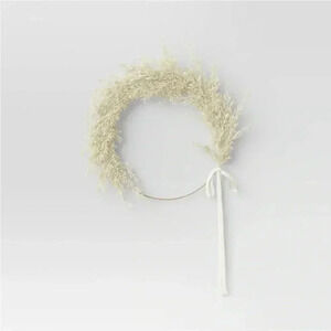 NWT THRESHOLD‎ PAMPAS GRASS RING WREATH